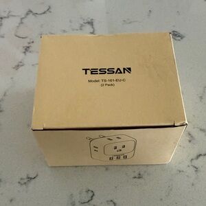 Tessan 2 Pack European Plug Adapter USB C
